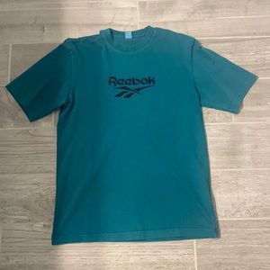 turquoise Reebok tee